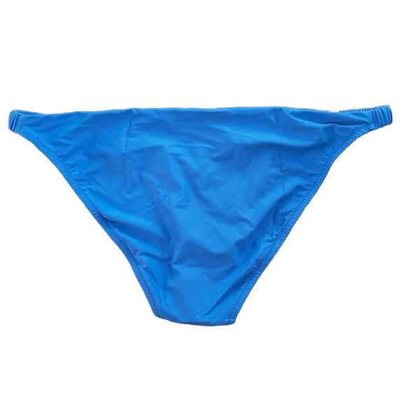 NWT J. Crew Swimsuit Blue Bikini Bottom Scrunchie Full Coverage Size XL - Picture 2 of 5